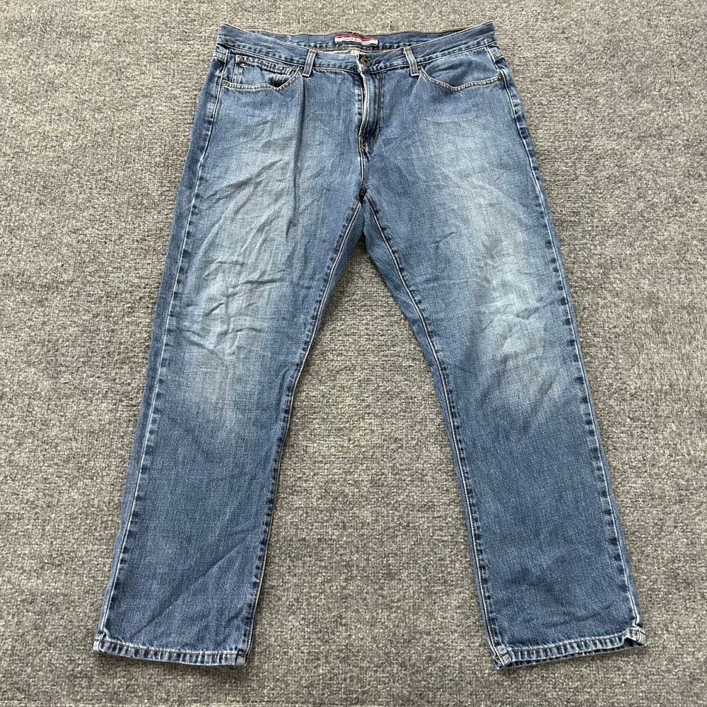 Tommy Hilfiger Jeans Mens Size 36x30 Blue Straight Fit Classic Denim Medium Wash